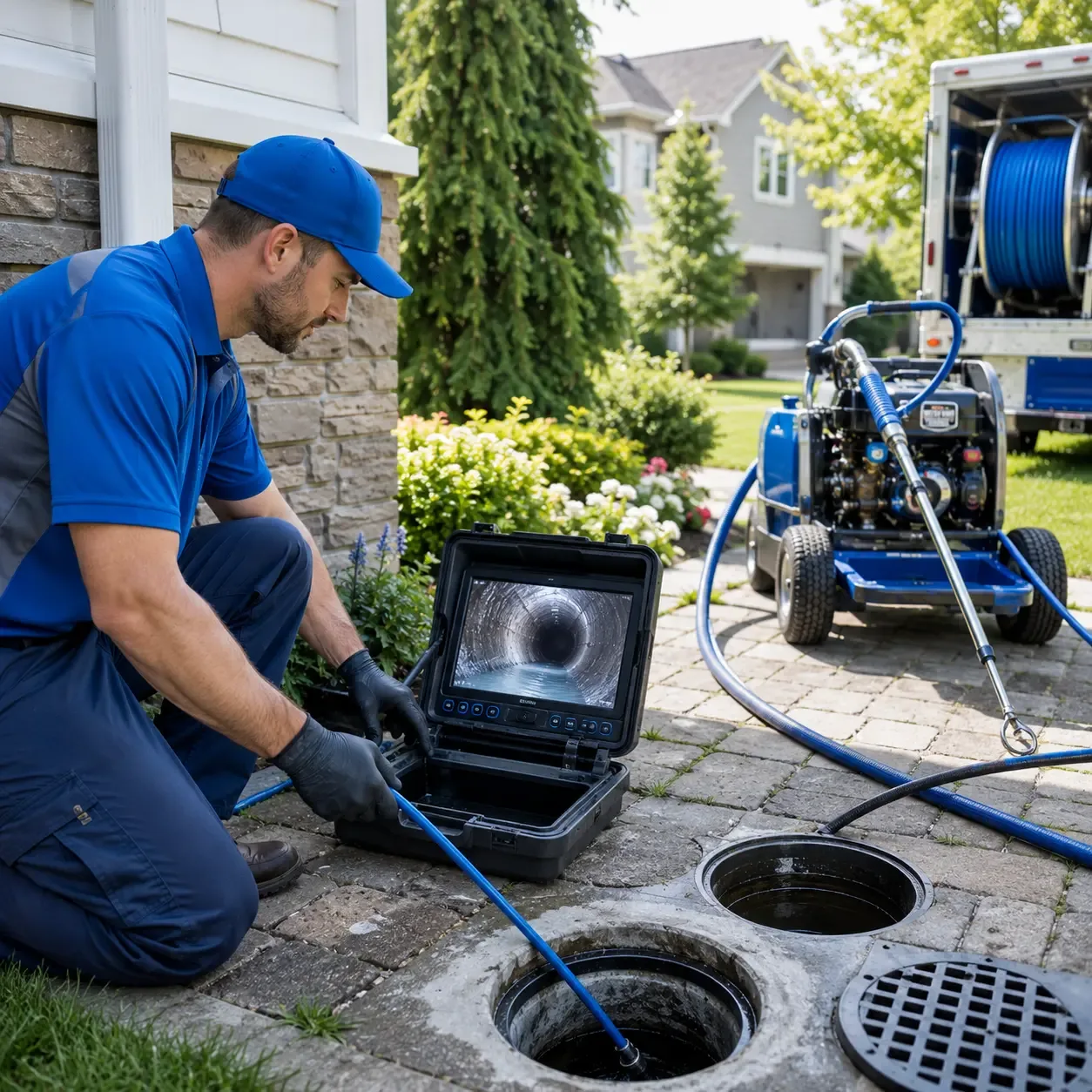 Outdoor drain cleaning professionals serving Creston, NC